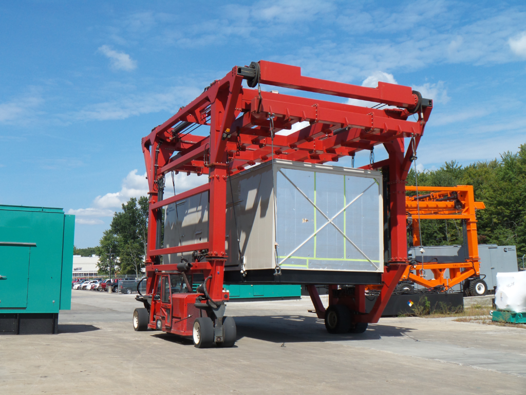 Red Straddle Carrier